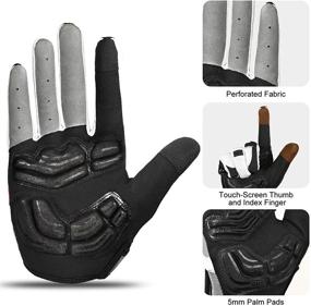 img 1 attached to 🚴 INBIKE 5mm Gel Padded Men's Cycling Gloves: Breathable &amp; Durable for Superior Performance