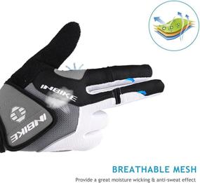 img 3 attached to 🚴 INBIKE 5mm Gel Padded Men's Cycling Gloves: Breathable &amp; Durable for Superior Performance