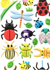 img 2 attached to 🐛 ALIMITOPIA Foam Craft Stickers: Insect World Decorative Paster Decals for Kids' Scrapbooking or Card Making (4 Sheets, Approx. 100pcs) - Style 1#