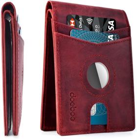 img 4 attached to 👔 Doeboe Genuine Minimalist Blocking Accessories: The Perfect Wallets, Card Cases & Money Organizers for Men