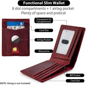 img 3 attached to 👔 Doeboe Genuine Minimalist Blocking Accessories: The Perfect Wallets, Card Cases & Money Organizers for Men