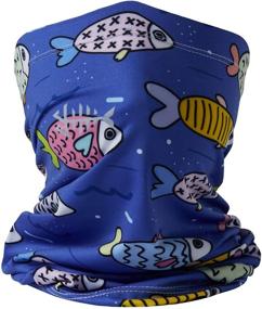img 3 attached to 🎣 BASSDASH Kids' UV Protection Neck Gaiter: Perfect Fishing & Cycling Mask for Ages 3-13 (UPF 50+)