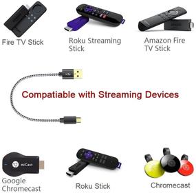 img 2 attached to 🔌 Кабель USB Fire Stick Power - Подключите свой Fire Stick к USB-порту телевизора, микро-USB-кабель для Fire Stick, Chromecast, Roku Stick - набор из 2 штук
