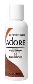 img 2 attached to 🌶️ Discover the Vibrant Charm of Adore Semi-Permanent Haircolor #056 Cajun Spice - 4 Ounce (118ml)