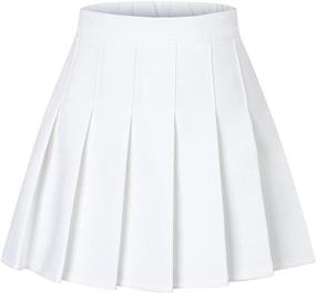 img 4 attached to 🎾 Pleated Tennis Uniform Aesthetic Girls' Apparel - SHOOYING