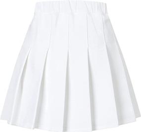 img 3 attached to 🎾 Pleated Tennis Uniform Aesthetic Girls' Apparel - SHOOYING