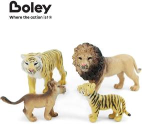 img 3 attached to 🦁 Exciting Boley 12-Piece Safari Animal Set for Adventurous Playtime