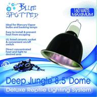 terrarium and reptile blue spotted deep jungle dome lamp fixture: ideal for amphibians, small animals, birds, and farm animals! logo