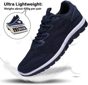 img 1 attached to Enhanced Comfort and Style: 🏃 UUBARIS Running Comfort Sneakers for Men