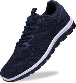 img 4 attached to Enhanced Comfort and Style: 🏃 UUBARIS Running Comfort Sneakers for Men