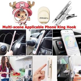 img 1 attached to ZOEAST(TM) 3Pcs Phone Ring Grip Pirate King Reindeer Tony Universal 360° Adjustable Holder Car Desk Hook Stand Stent Mount Kickstand Compatible With IPhone X Plus Samsung IPad Tablet (3 Pack Chopper) ZOEAST(TM) 3 шт. Телефонное кольцо зажимает пирата Кинга оленя Тони Универсальный 360° Регулируемый держатель для автомобиля настольный крюк Стент Маунт Кикстанд Совместим с IPhone X Plus Samsung IPad Tablet (3 Пак Chopper)