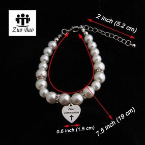 img 3 attached to 👧 Zuo Bao Communion Bracelet: Elegant Christening Jewelry for Girls