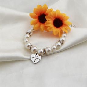 img 1 attached to 👧 Zuo Bao Communion Bracelet: Elegant Christening Jewelry for Girls