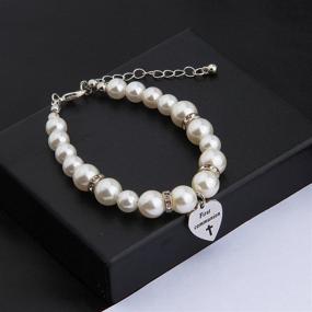 img 2 attached to 👧 Zuo Bao Communion Bracelet: Elegant Christening Jewelry for Girls