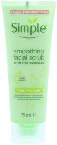 img 1 attached to Simple Kind To Skin Smoothing Facial Scrub (Pack of 2) - 75ml Size