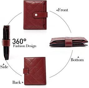 img 2 attached to 👜 Stylish LAORENTOU Leather Wallets: Bifold Zipper Women's Handbags & Wallets at Affordable Prices