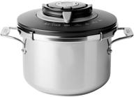 🍲 all-clad pc8 precision stainless steel pressure cooker, 8.4-quart capacity, silver логотип