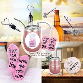 img 1 attached to Grandma's Sippy Cup - Funny Birthday Gifts for Women - Gifts for Grandma from Niece - Best Gifts Ideas for Best Grandma Ever - Gifts Set 12oz Wine Tumbler with Greeting Card