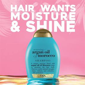 img 3 attached to 🧴 OGX Renewing + Argan Oil of Morocco Hydrating Hair Shampoo - Cold-Pressed Argan Oil, Paraben-Free, Sulfate-Free - 13 fl oz