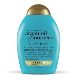 img 4 attached to 🧴 OGX Renewing + Argan Oil of Morocco Hydrating Hair Shampoo - Cold-Pressed Argan Oil, Paraben-Free, Sulfate-Free - 13 fl oz