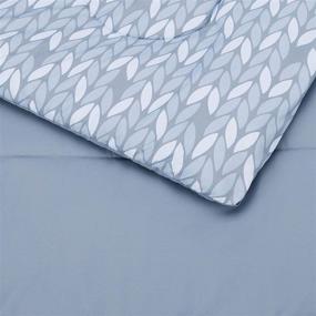img 1 attached to 🛏️ SEO-optimized: Gray Leaf Twin/Twin XL Bed-In-A-Bag Comforter Set - 5-Piece Lightweight Microfiber Bedding by Amazon Basics