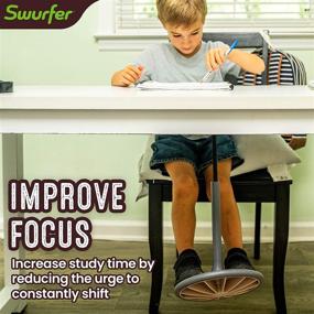 img 2 attached to 🪡 Swurfer SWNX Foot Swing - Adjustable Height Fidget Swing for Kids, Under Desk Foot Rest Enhances Focus, Reduces Anxiety and Boredom, Suitable for Ages 3 and Up (Mini SWNX)