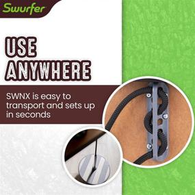 img 1 attached to 🪡 Swurfer SWNX Foot Swing - Adjustable Height Fidget Swing for Kids, Under Desk Foot Rest Enhances Focus, Reduces Anxiety and Boredom, Suitable for Ages 3 and Up (Mini SWNX)