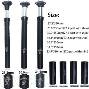 img 1 attached to 🪜 Adjustable Suspension Seat Post: GANOPPER 27.2 28.6 30.0 30.4 30.9 31.6 33.9 34.9 Alloy Seatpost with 14mm Offset