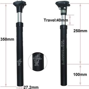 img 3 attached to 🪜 Adjustable Suspension Seat Post: GANOPPER 27.2 28.6 30.0 30.4 30.9 31.6 33.9 34.9 Alloy Seatpost with 14mm Offset