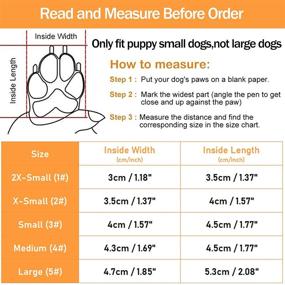 img 3 attached to Winter Dog Shoes: Waterproof & Cute Puppy Boots for Outdoor Walking