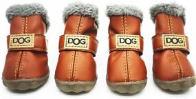 img 1 attached to Winter Dog Shoes: Waterproof & Cute Puppy Boots for Outdoor Walking