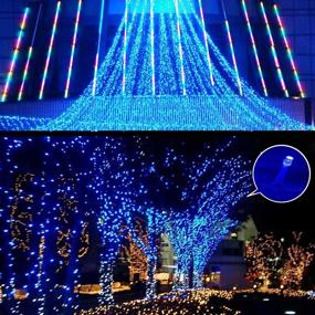 img 1 attached to 🔵 Blue Vofler String Lights - 300 LEDs, UL Listed, Weatherproof, 8 Modes - Perfect Decorative Lighting for Bedroom, Patio, Indoor/Outdoor, Home, Kids, Halloween, Christmas, Xmas Tree, Holiday Party - 100 ft/30M