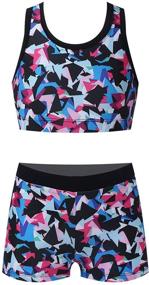 img 2 attached to Moily Gymnastics Sports Swimwear Camouflage Sports & Fitness