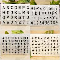 💌 kwan crafts 4 sheets of clear stamps: english alphabet, capital & lowercase letters, numbers - ideal for card making, decoration, and scrapbooking logo