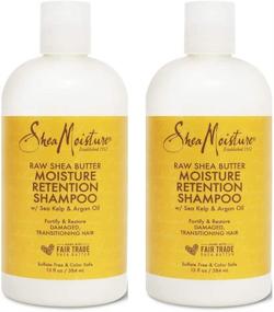 img 4 attached to 🧴 SheaMoisture Moisture Retention Shampoo: Hydrating 13 oz 2 Count for Dry, Damaged or Transitioning Hair with Raw Shea Butter