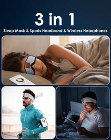 img 3 attached to 🎧 2021 Tufusiur Sleep Headphones Bluetooth Sleep Mask - Adjustable Eye Cups, Wireless Music Eye Mask for Side Sleepers, Birthday & Christmas Gift for Women Men, Travel & Meditation Gadgets
