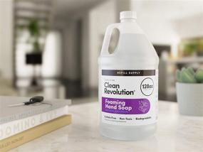 img 2 attached to 🧼 128 Fl. Oz Clean Revolution Foaming Hand Soap Refill: Ready-to-Use Formula with Natural Lavender Fragrance