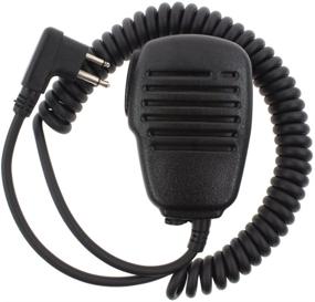 img 2 attached to 🎧 AOER 2-pin Heavy Duty Rainproof Shoulder Speaker Mic for Motorola Radio - Compatible with Mu11c, Mu12, CLS1110, CLS1410, CLS1450, and more