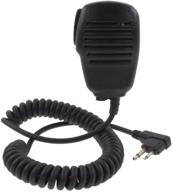 🎧 aoer 2-pin heavy duty rainproof shoulder speaker mic for motorola radio - compatible with mu11c, mu12, cls1110, cls1410, cls1450, and more logo