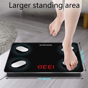 img 1 attached to 📱 WONGKUO Bluetooth Digital Bathroom Weight Scale with Body Fat Scale, BMI, and Health Composition Monitor - Smartphone APP Included