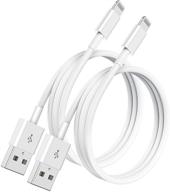 🔌 apple mfi certified 6ft lightning to usb cable - fast charging cord for iphone 12/11 pro/xs max/xr/8/7/6s/5s/se & ipad original logo