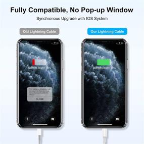 img 2 attached to 🔌 Apple MFi Certified 6 футовый кабель Lightning to USB - Быстрая зарядка для iPhone 12/11 Pro/XS MAX/XR/8/7/6s/5S/SE и iPad Original