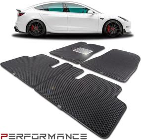 img 4 attached to 🚗 MATSKY Tesla Model 3 Performance Line Floor Mats - Full Interior Coverage