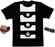 👕 tshirt ruler guide 4 pcs with vinyl paper: the ultimate heat press placement tool for perfect tshirt alignment and diy designs logo