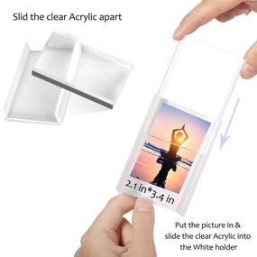 img 2 attached to 🖼️ Charming Umtiti 2×3 Mini Acrylic Picture Frames – Set of 6 Adorable Polaroid Frames for Instant Photos
