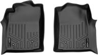 🚗 maxliner floor mats 1st row liner set in black for 2005-2011 toyota tacoma (fits all cab sizes, no manuals included) logo