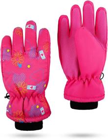 img 2 attached to 🧣 Stay Warm and Fashionable: Insulated Weather Waterproof Windproof Multicolor Girls' Accessories for Cold Weather