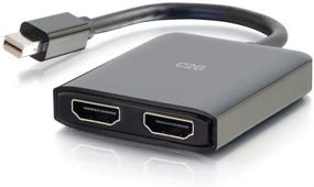img 4 attached to 🔌 C2G Mini Display Port to HDMI Splitter - 4K, 2 Port, USB Powered, MST, Black