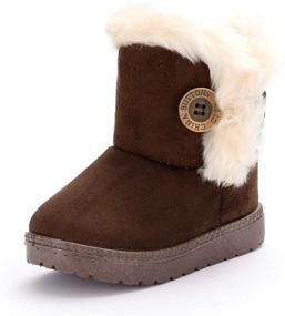 img 4 attached to 👢 JUDBF Winter Button Boots - Toddler Boys' Shoes for Optimal SEO