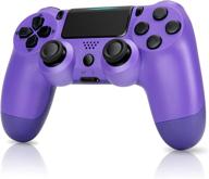 🎮 wireless controller for playstation 4 - wiv77, compatible with ps4, pa4 remote mando, 800mah battery game joystick for girls, kids, men - cheap new electric purple gamepad, non-original controles logo